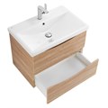 Тумба с раковиной подвесная BelBagno MARINO-CER 60 Rovere Bianco, раковина белая MARINO-CER-600-2C-SO-WO-P;BB-0320-60-LVB