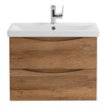 Тумба с раковиной подвесная BelBagno MARINO-CER 60 Rovere Rustico, раковина белая MARINO-CER-600-2C-SO-RR-P;BB-0320-60-LVB