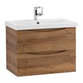 Тумба с раковиной подвесная BelBagno MARINO-CER 60 Rovere Rustico, раковина белая MARINO-CER-600-2C-SO-RR-P;BB-0320-60-LVB