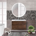 Тумба со стеклянной раковиной подвесная BelBagno ETNA 80 Rovere Moro, раковина белая ETNA-800-2C-SO-RW-P;BB810/465-LV-VTR-BL
