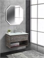 Тумба cо стеклянной раковиной подвесная с одним ящиком и одной открытой полкой BelBagno KRAFT 80 Pino Pasadena, раковина белая KRAFT-800-1C-SO-PP
