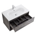 Тумба c раковиной подвесная с одним ящиком и одной открытой полкой BelBagno KRAFT 80 Pino Pasadena, раковина белая KRAFT-800-1C-SO-PP;BB800ETL