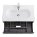Тумба c раковиной подвесная с одним ящиком и одной открытой полкой BelBagno KRAFT 80 Pino Pasadena, раковина белая KRAFT-800-1C-SO-PP;BB800ETL