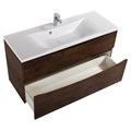 Тумба с раковиной подвесная BelBagno MARINO-H60 110 Rovere Moro, раковина белая MARINO-H60-1100-2C-SO-RW-P;BB1100/450-LV-MR-PR