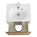 Тумба с раковиной подвесная с одним ящиком BelBagno ETNA 50 Rovere Nature, раковина белая ETNA-500-1C-SO-RN-P;BB1923-500