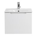 Тумба с раковиной подвесная с одним ящиком BelBagno ETNA 60 Bianco Lucido, раковина белая ETNA-600-1C-SO-BL-P;BB1923-600