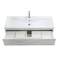 Тумба с раковиной подвесная BelBagno ALBANO 120 Rovere Vintage Bianco, раковина чёрная ALBANO-1200-2C-SO-RVB;BB1200/455-LV-ART-ALR-NERO