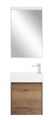 Тумба с раковиной подвесная BelBagno KRAFT MINI 50 Rovere Tabacco правосторонняя, раковина белая KRAFT MINI-500/260-1A-SO-RT-R;7045-KL