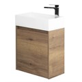 Тумба с раковиной подвесная BelBagno KRAFT MINI 50 Rovere Tabacco правосторонняя, раковина белая KRAFT MINI-500/260-1A-SO-RT-R;7045-KL