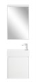Тумба с раковиной подвесная BelBagno KRAFT MINI 50 Bianco Opaco правосторонняя, раковина белая KRAFT MINI-500/260-1A-SO-BO-R;7045-KL