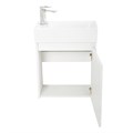 Тумба с раковиной подвесная BelBagno KRAFT MINI 50 Bianco Opaco правосторонняя, раковина белая KRAFT MINI-500/260-1A-SO-BO-R;7045-KL