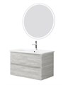 Тумба с раковиной подвесная BelBagno ALBANO-CER 80 Rovere Vintage Bianco, раковина белая ALBANO-CER-800-2C-SO-RVB;12080-KL