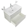 Тумба с раковиной подвесная BelBagno ALBANO-CER 80 Rovere Vintage Bianco, раковина белая ALBANO-CER-800-2C-SO-RVB;12080-KL