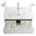 Тумба с раковиной подвесная BelBagno ALBANO-CER 80 Rovere Vintage Bianco, раковина белая ALBANO-CER-800-2C-SO-RVB;12080-KL