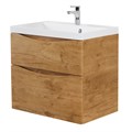 Тумба с раковиной подвесная BelBagno MARINO-H60 70 Rovere Nature, раковина белая MARINO-H60-700-2C-SO-RN-P;BB700/450-LV-MR-AST