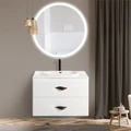 Тумба с раковиной подвесная BelBagno ONDA 80 Bianco Lucido, раковина белая ONDA-M-800-2C-SO-BL;TRB-800-LVB