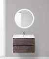 Тумба с раковиной подвесная BelBagno PIETRA 80 Stone, раковина белая PIETRA-800-2C-SO-PT