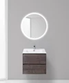 Тумба с раковиной подвесная BelBagno PIETRA 60 Stone, раковина белая PIETRA-600-2C-SO-PT