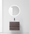 Тумба с раковиной подвесная BelBagno LUCE 60 Stone, раковина белая LUCE-600-2C-SO-PT;BB600AB