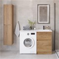 Тумба с раковиной напольная BelBagno KRAFT-LVD 120 Rovere Nebrasca Nature, раковина белая правая KRAFT-LVD-580/1200-2C-PIA-RNN;BB1200/480-LV-MR-R