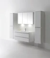 Тумба с раковиной подвесная BelBagno ANCONA-N 120 Bianco Lucido, раковина белая ANCONA-N-1200-2C-SO-BL;EA-1200-LVB