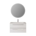 Тумба с раковиной подвесная CEZARES ECO 90 Bianco Opaco, раковина белая CZR-900/480-LV-MR-ECO-F ECO-900-2C-SO-BO;CZR-900/480-LV-MR-ECO-F