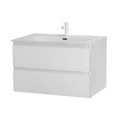 Тумба с раковиной подвесная CEZARES МОЛЬВЕНО (MOLVENO) 90 Bianco Ghiaccio, раковина белая CZR-8099-90/50 MOLVENO-90-2C-SO-BG;CZR-8099-90/50