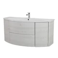 Тумба с раковиной подвесная CEZARES ЭДЕМ (EDEN) 121 Frassino bianco, раковина белая 54418;50178