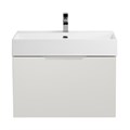 Тумба с раковиной подвесная выдвижными ящиком и внутренним ящиком CEZARES PREMIUM 70 Bianco opaco, раковина белая 55396;50313