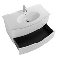 Тумба с керамической раковиной подвесная CEZARES ELETTRA 100 Bianco opaco, раковина белая 55525;50149
