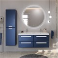 Тумба с двойной раковиной и четырьмя  ящиками  подвесная CEZARES ECO 120 Sapfiro, раковина белая ECO-1200-4C-SO-2-SPF-P;CZR-1200/480-2-LV-MR-ECO