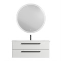 Тумба с раковиной подвесная CEZARES ECO 120 Bianco Lucido, раковина белая ECO-1200-2C-SO-BL;CZR-1200/480-LV-MR-ECO