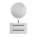 Тумба с раковиной подвесная CEZARES ECO 90 Bianco Opaco, раковина белая ECO-900-2C-SO-BO;CZR-900/480-LV-MR-ECO