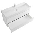 Тумба с раковиной подвесная CEZARES MOLVENO 46 120 Bianco Ghiaccio, раковина белая MOLVENO 46-120-2C-SO-BG;CZR-MIL-120-LVB