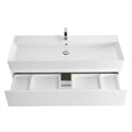 Тумба с раковиной подвесная CEZARES MOLVENO 46 120 Bianco Ghiaccio, раковина белая MOLVENO 46-120-2C-SO-BG;CZR-MIL-120-LVB
