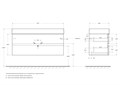 Тумба с раковиной подвесная CEZARES MOLVENO 46 120 Bianco Ghiaccio, раковина белая MOLVENO 46-120-2C-SO-BG;CZR-MIL-120-LVB