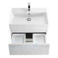Тумба с раковиной подвесная CEZARES MOLVENO 46 60 Legno Bianco, раковина белая MOLVENO 46-60-2C-SO-LB;CZR-MIL-60-LVB