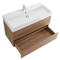 Тумба с раковиной подвесная CEZARES MOLVENO 46 80 Noce Chiaro, раковина белая MOLVENO 46-80-2C-SO-NC;CZR-MIL-80-LVB