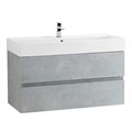 Тумба с раковиной подвесная CEZARES MOLVENO 46 80 Beton, раковина белая MOLVENO 46-80-2C-SO-BET;CZR-MIL-80-LVB
