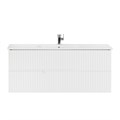 Тумба с раковиной подвесная CEZARES DUET 120 Bianco Lucido, раковина белая DUET-1200-2C-SO-BL;CZR-NAT-120-LVB