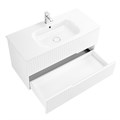 Тумба с раковиной подвесная CEZARES DUET 80 Bianco Lucido, раковина белая DUET-800-2C-SO-BL;CZR-NAT-80-LVB