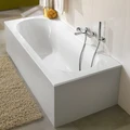 UBQ 177 OBE 2V-01 OBERON Solo Ванна 170x70, с ножками, белая, материал кварил Quaryl®, вкл. сверло для перелива UBQ177OBE2V-01