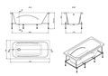 Ванна акриловая Roca Line  прямоугольная 170х70 Z.RU93.0.292.4