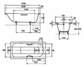 Ванна Saniform Plus Мод.371-1 170х73 белый 112900010001