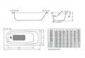 Ванна стальная UNIVERSAL HG 170*75 белая 3,5 mm без отв. д/ручек/18 шт./ S398043AH000000 (B75HAH001) B75H б/руч