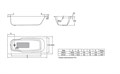 Ванна стальная BLB ATLANTICA HG 180х80, с отверстиями для ручек B80J с/руч