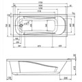 Ванна акриловая Loranto Arctica 1700х700 с каркасом и экраном, белый (CS00025380) CS00025380