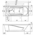 Комплект Лоранто Арктика 1600х700 + каркас + экран + крепеж/ 14 CS00025378