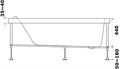 Ванна акриловая Azario Тенза 150х75 (ТНВ0101) ТНВ0101