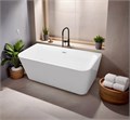 Ванна акриловая Loranto 1700х750х610 пристенная, в комплекте с сифоном и опорными ножками (CS-04-170) CS-04-170
